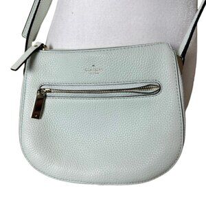 Kate Spade Hopkins Street Alanis pebble leather mint crossbody bag